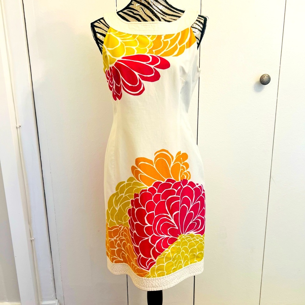 Jones New York Colorful Floral Midi Dress